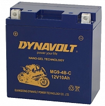 Dynavolt MG9-4B  (MG9-4B1) 9Ah гелевий акумулятор для мотоциклів, квадроциклів і скутерів