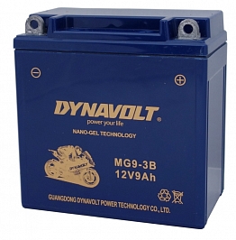 Dynavolt MG9-3B гелевий акумулятор для мотоциклів, квадроциклів і скутерів
