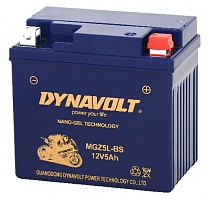 DYNAVOLT   MG5HL-BS-L  5,5Ah гелевий акумулятор для мотоциклів і скутерів