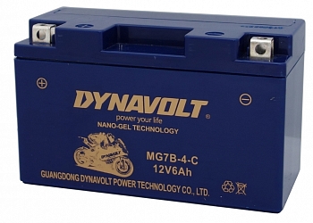 Dynavolt MG7B-4 (7B-BS) гелевий акумулятор для мотоциклів, квадроциклів і скутерів