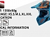 Шолом GEON 633 MX Fox Крос Black /Neon Orange